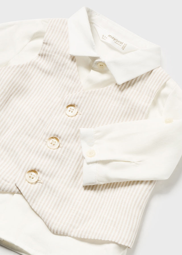 Conjunto chaleco 1220 63 lino