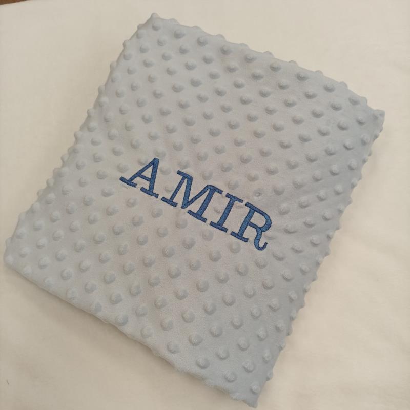 MANTITA PERSONALIZADA AZUL