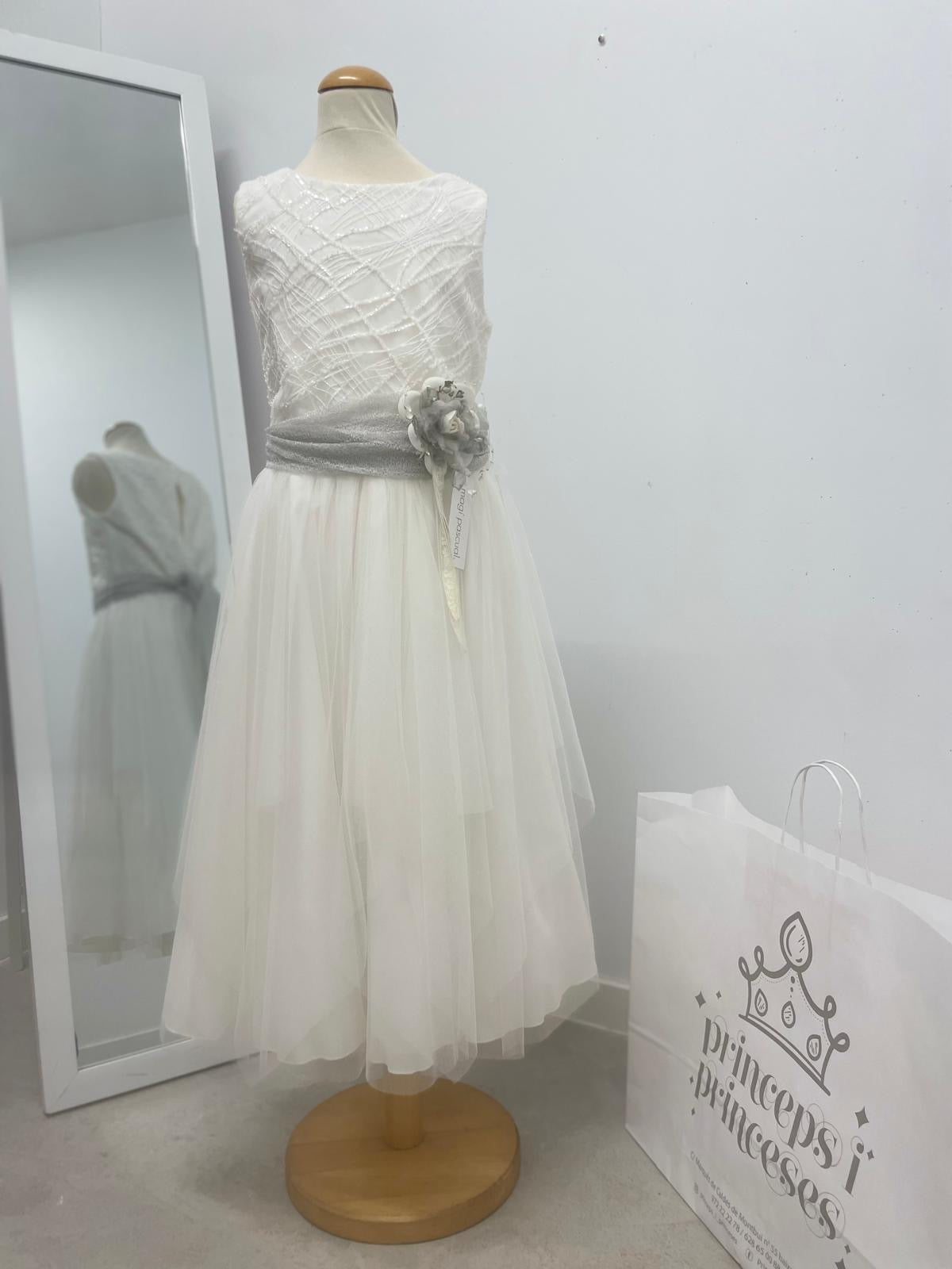 VESTIDO COMUNION SEMILARGO