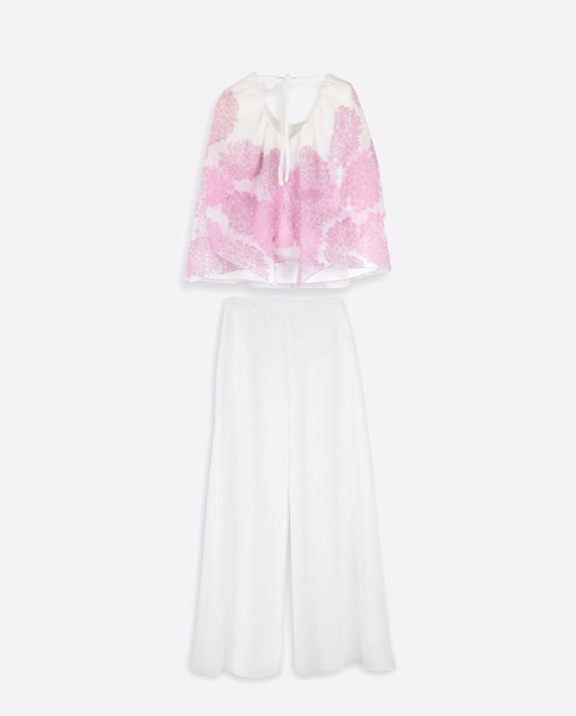 Conjunto blanco estampado floral