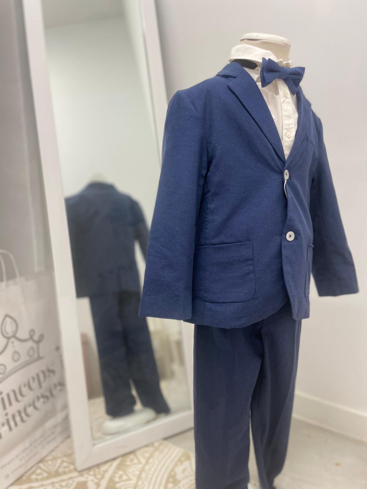 Conjunto lino 3p marino