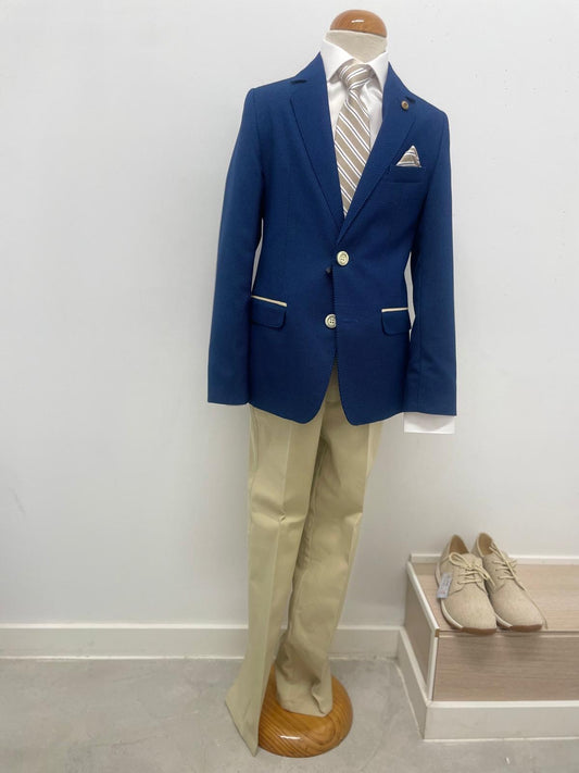 TRAJE AMERICANA AZUL ELÉCTRICO