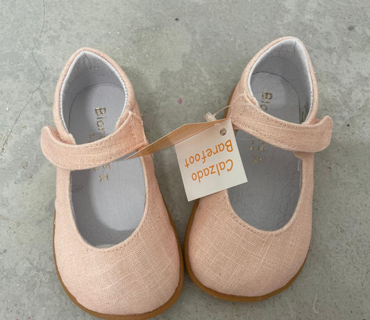 Merceditas lino rosa