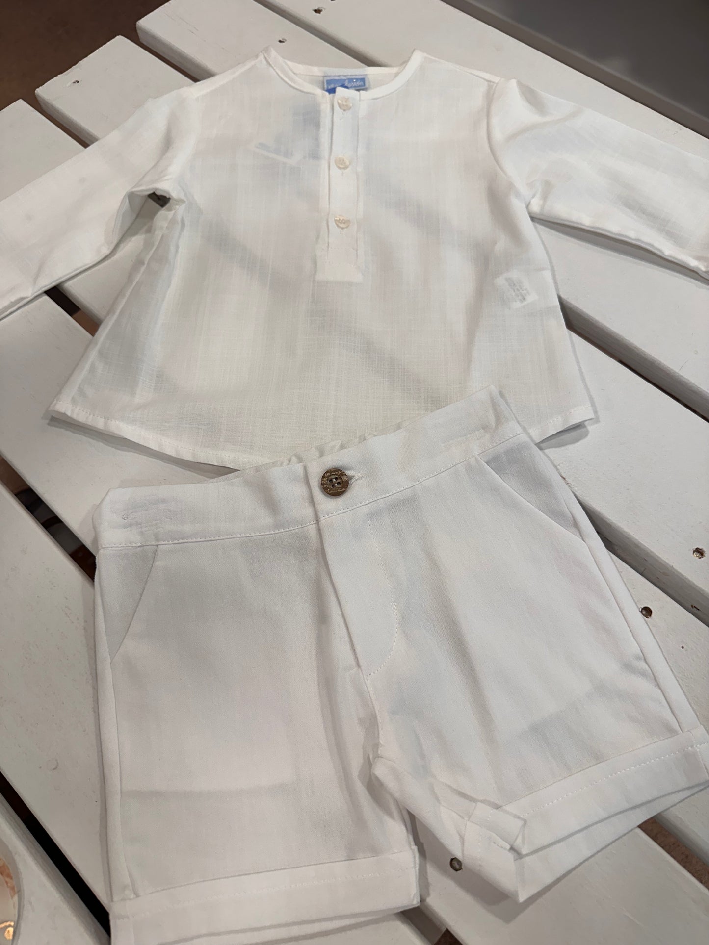Conjunto lino 9744 blanco