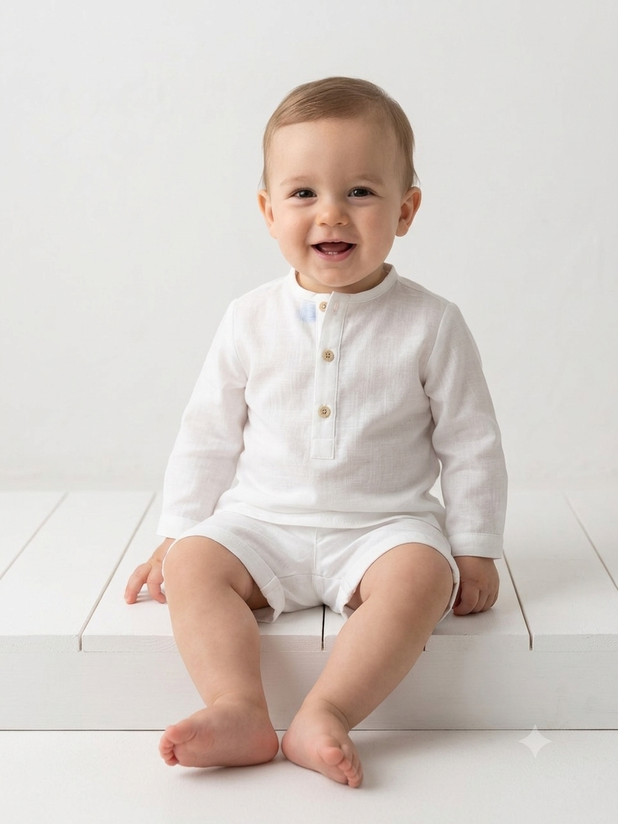 Conjunto lino 9744 blanco