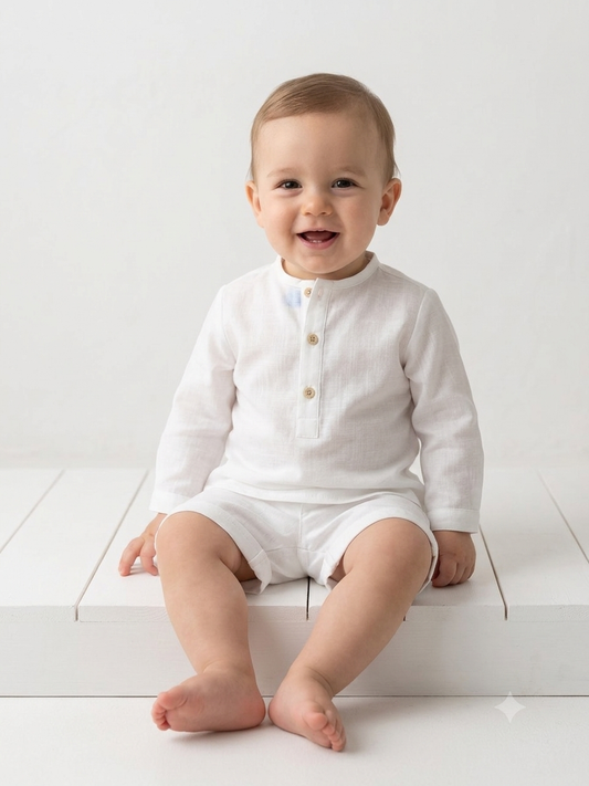 Conjunto lino 9744 blanco