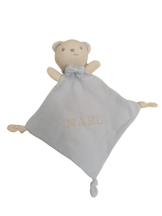 Dou dou personalizado osito celeste