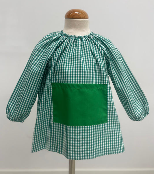 Bata goma cuadro vichy verde