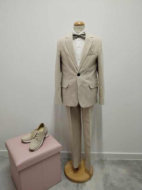 TRAJE LINO BEIGE